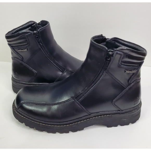 Antelier Noir by Rudsak Black Leather Boots Sz 7 In Men's Thinsulate Ankle Boots - Picture 3 of 13